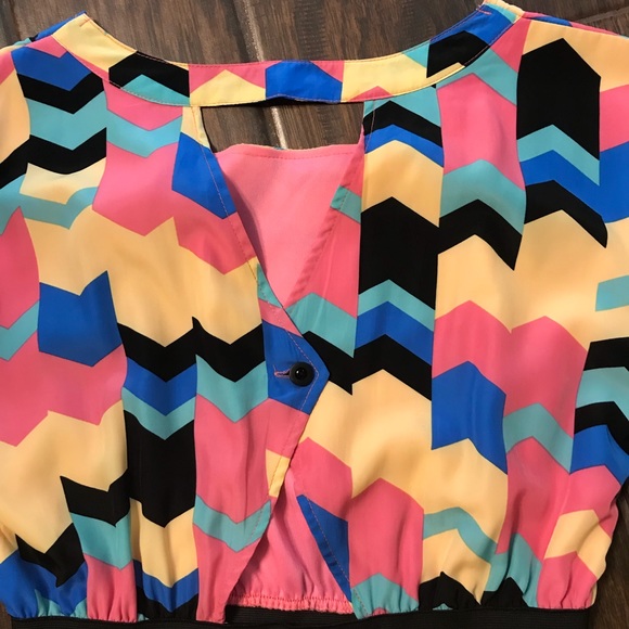 Colorful chevron dress from Francescas - Picture 4 of 4